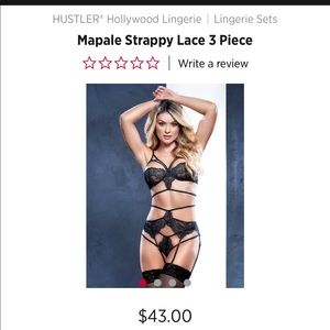 Strappy lace 3pc set